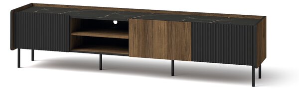 TV stolek Phelan P8 (ořech warmia + černá). Akce -22%