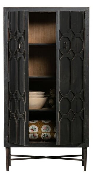 Černá skříňka z recyklovaného dřeva 75x143 cm Bequest – BePureHome