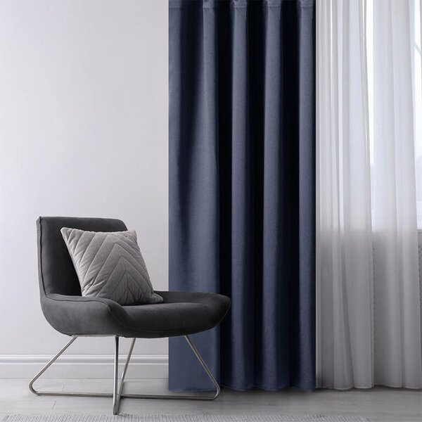 Zatěmňovací závěs blackout RESTILO indigo 140 x 245 cm 1 ks