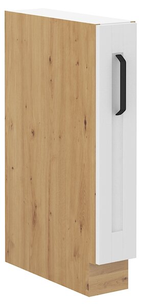 Spodní skříňka s výsuvným košem Lesana 2 (bílá + dub artisan) D15 CARGO