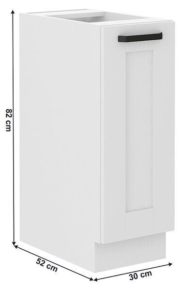 Spodní skříňka s výsuvným košem Lesana 1 (bílá) D30 CARGO