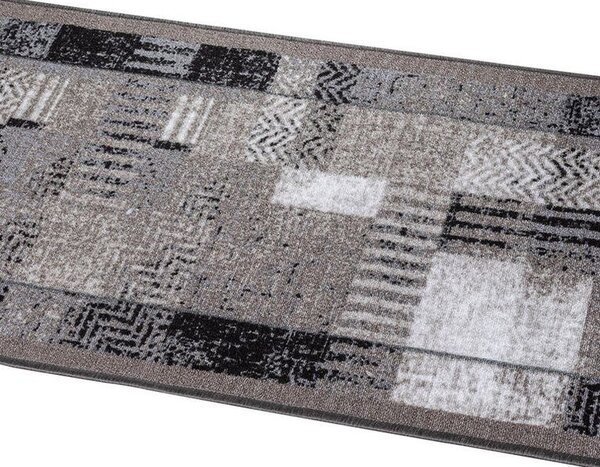 Kusový běhoun Patchwork šedá 67 x 150 cm