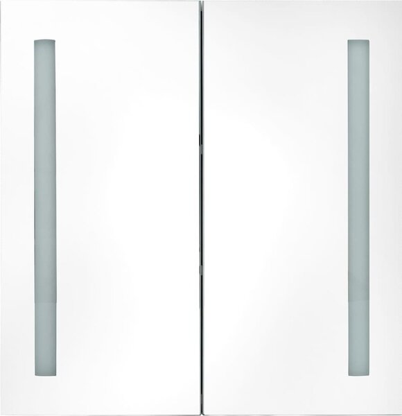 LED koupelnová skříňka se zrcadlem zářivě bílá 62 x 14 x 60 cm
