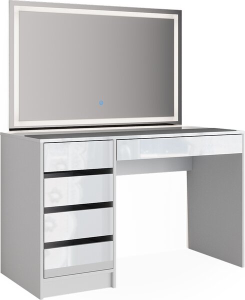 Toaletní stolek Vicco Sherry Bílá 120 cm s osvětlením LED, Model 36835