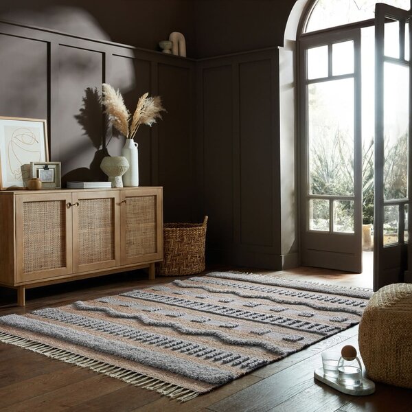 Koberec ve světle šedé a přírodní barvě 160x230 cm Medina – Flair Rugs