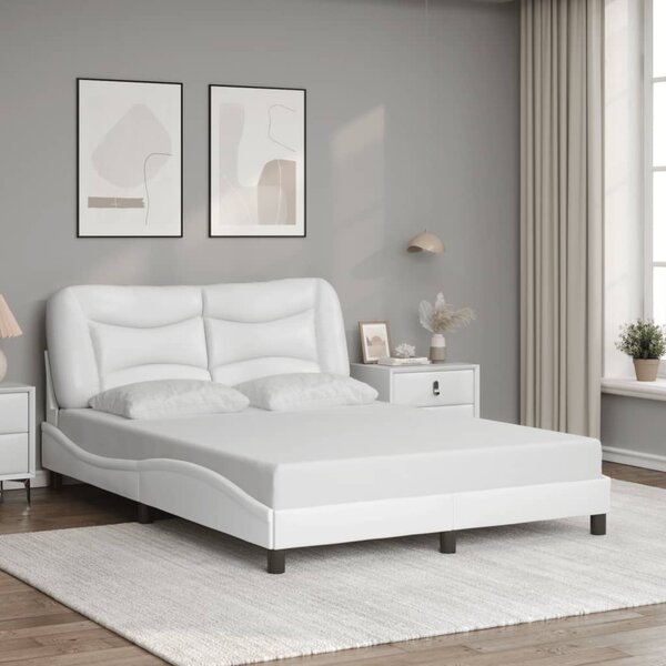 Rám postele s LED bez matrace Hvar bílý 140 x 190 cm 3213928