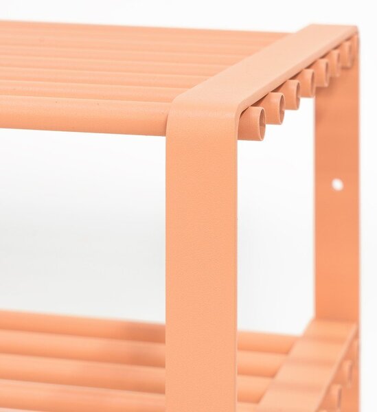 Ocelový botník v lososové barvě 100x48,5x29 cm Rex – Spinder Design
