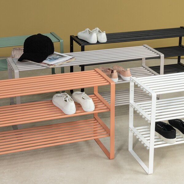 Ocelový botník v lososové barvě 100x48,5x29 cm Rex – Spinder Design