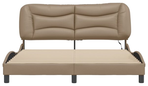 Rám postele s LED bez matrace Hvar cappuccino 160 x 200 cm 3213945