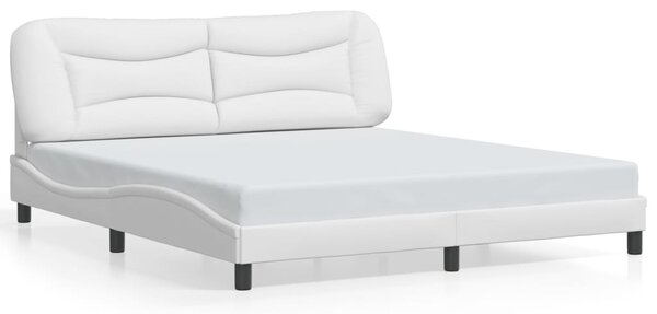 Rám postele s LED bez matrace Hvar bílý 180 x 200 cm 3213949