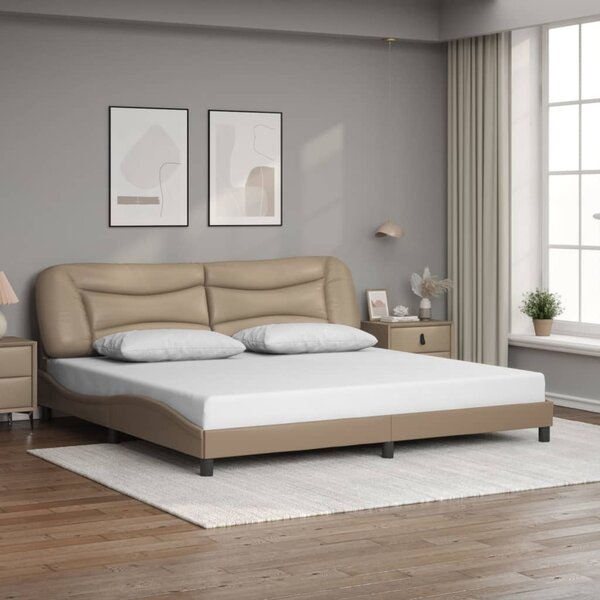Rám postele s LED bez matrace Hvar cappuccino 200 x 200 cm 3213959