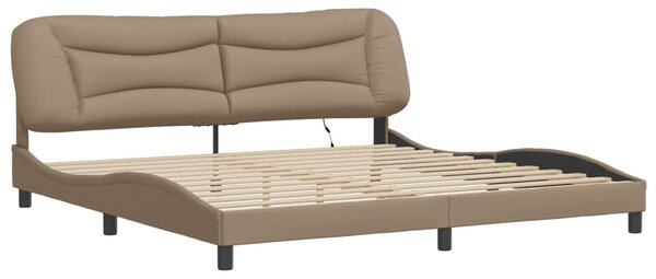 Rám postele s LED bez matrace Hvar cappuccino 200 x 200 cm 3213959