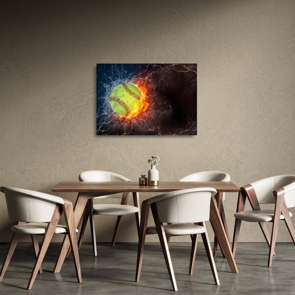 Skleněný obraz - Tenisový míček (70x50 cm)