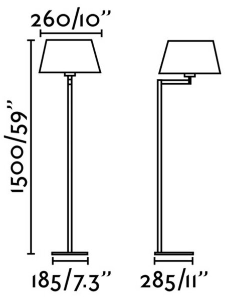 Faro Artis E27 stojací svítidlo