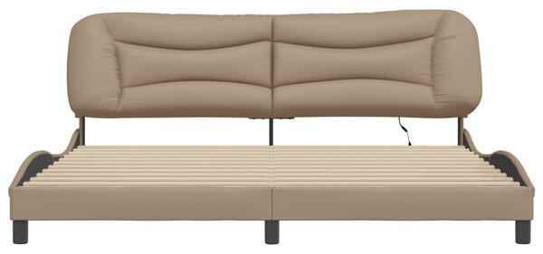 Rám postele s LED bez matrace Hvar cappuccino 200 x 200 cm 3213959