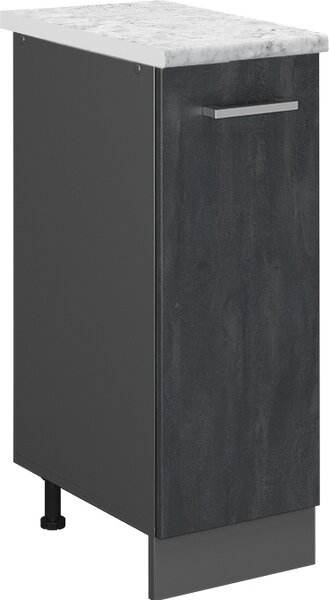 Lékárničková skříňka Vicco R-Line Černý beton 30 cm PD Mramor, Model 47612
