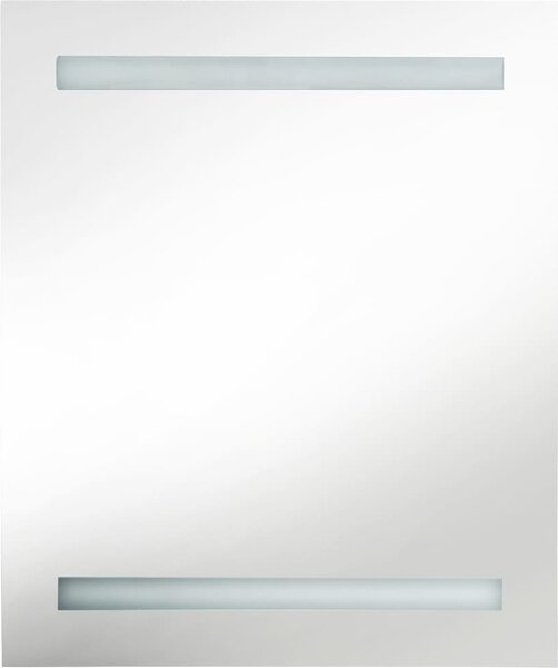 LED koupelnová skříňka se zrcadlem černá 50 x 14 x 60 cm