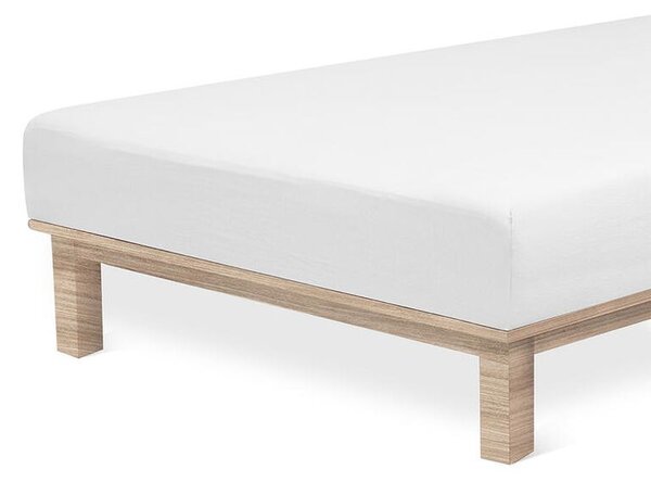 Napínací prostěradlo jersey s elastanem bílé sada 2 ks 90 x 200 cm