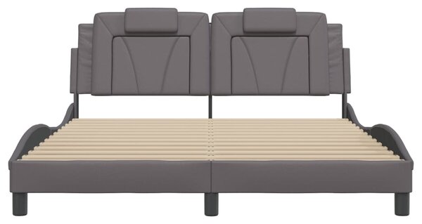Rám postele Viana s LED bez matrace šedý 160 x 200 cm 3214032