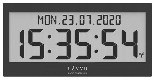 Nástěnné hodiny Lavvu černé 37 cm
