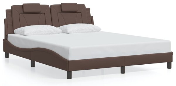 Rám postele Viana s LED bez matrace hnědý 160 x 200 cm 3214031