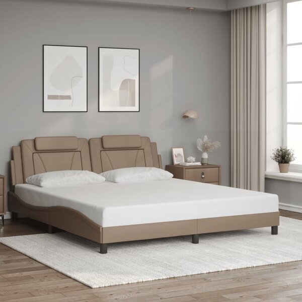 Rám postele Viana s LED bez matrace cappuccino 180x200 cm 3214040
