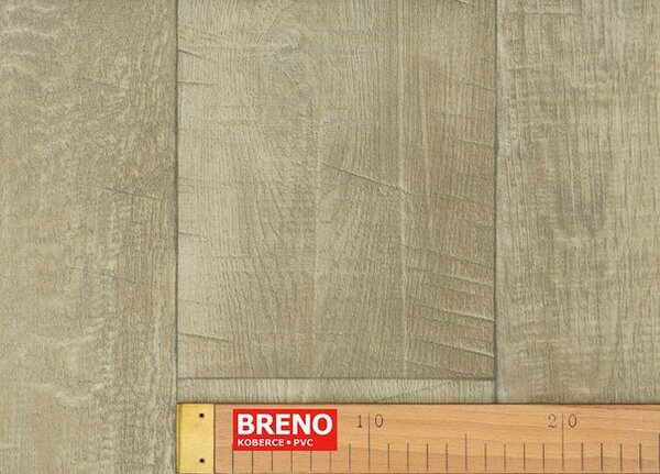 Breno PVC TEXAROQ Forest 537 - světle hnědé dřevo, šíře 400 cm