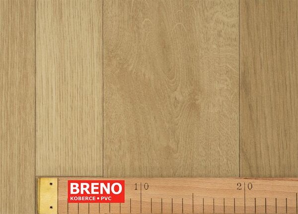 Breno PVC TEXAROQ Umea 556 - světle hnědé dřevo, šíře 300 cm