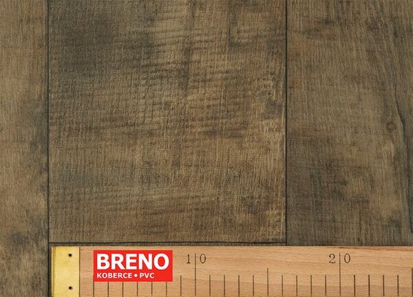 Breno PVC TEXAROQ Meadow 547 - tmavé dřevo, šíře 300 cm