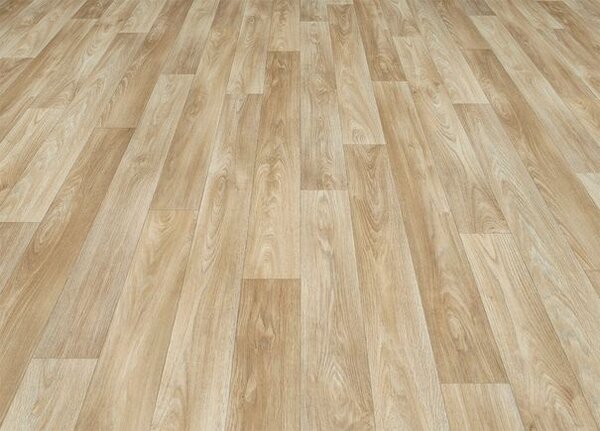 Breno PVC ECOTEX Nimes 536 - světlé dřevo, šíře 300 cm
