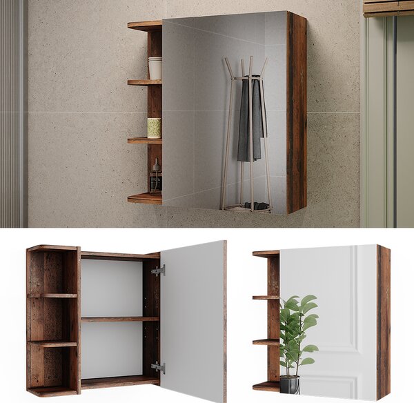 Zrcadlová skříňka Vicco Fynn Oldstyle 62 x 64 cm, Model 54358