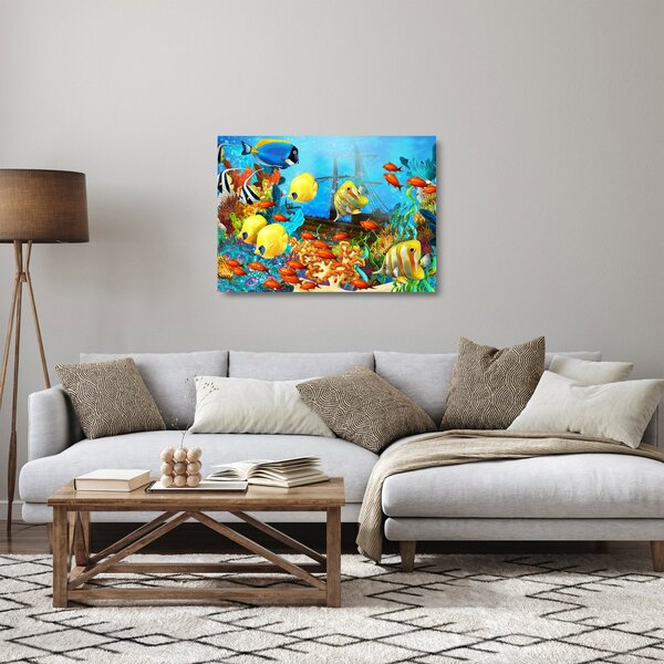 Skleněný obraz - Barevný korálový útes (70x50 cm)