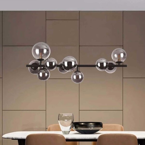 Ideal lux Perlage G9 závěsné lineární svítidlo Jantarová