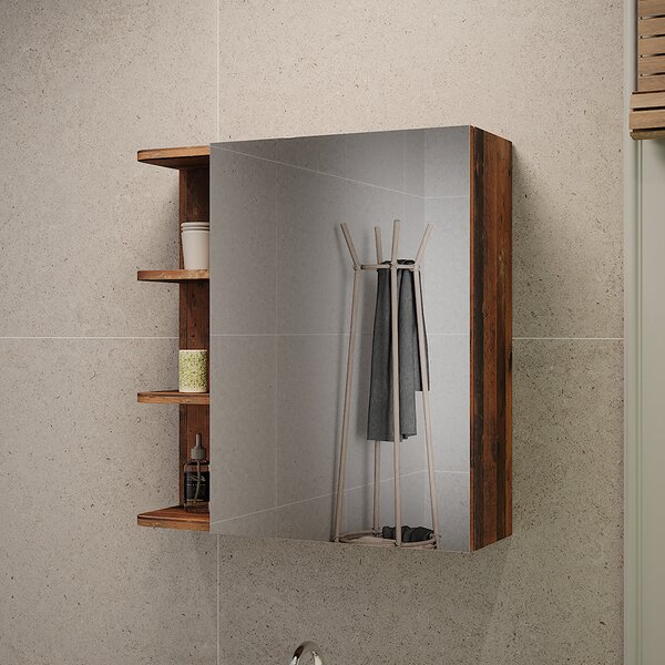 Zrcadlová skříňka Vicco Fynn Oldstyle 62 x 64 cm, Model 54358