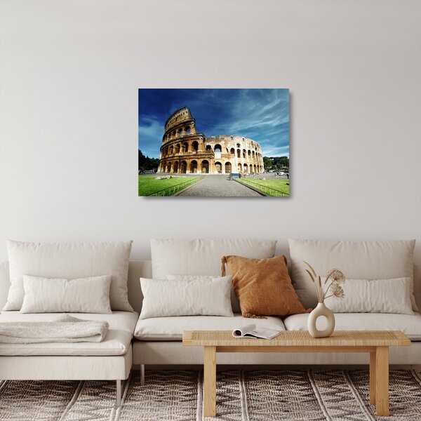 Skleněný obraz - Koloseum v Římě, Itálie (70x50 cm)