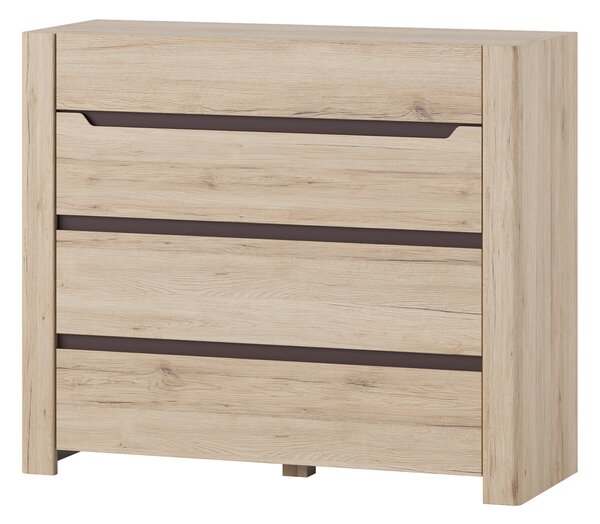 Komoda Dessum 11 (dub sanremo + hnědá). Akce -19%