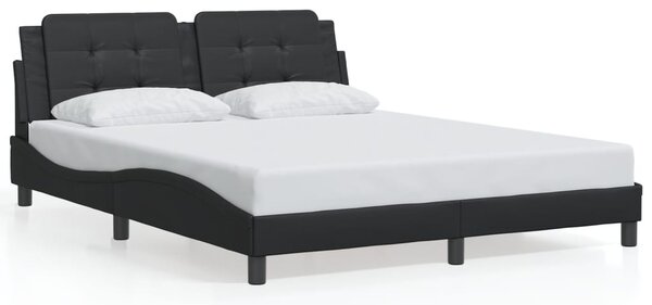Rám postele s LED bez matrace Zadar černý 160 x 200 cm 3214117