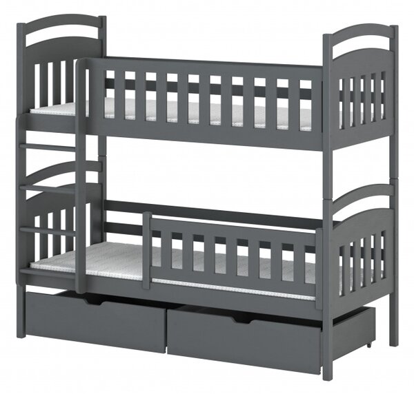 Dětská postel s úložným protorem DANA - 70x160, grafit