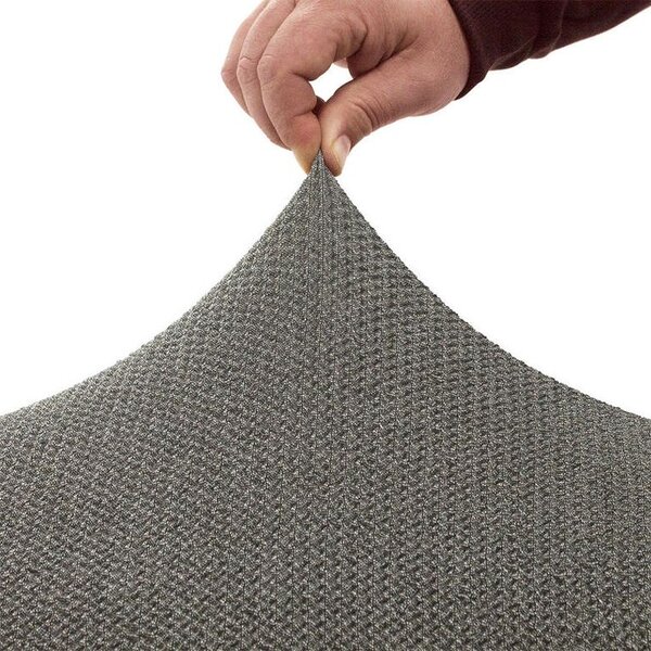 Super strečové potahy HARMONIA šedá taburet (40 - 60 cm)