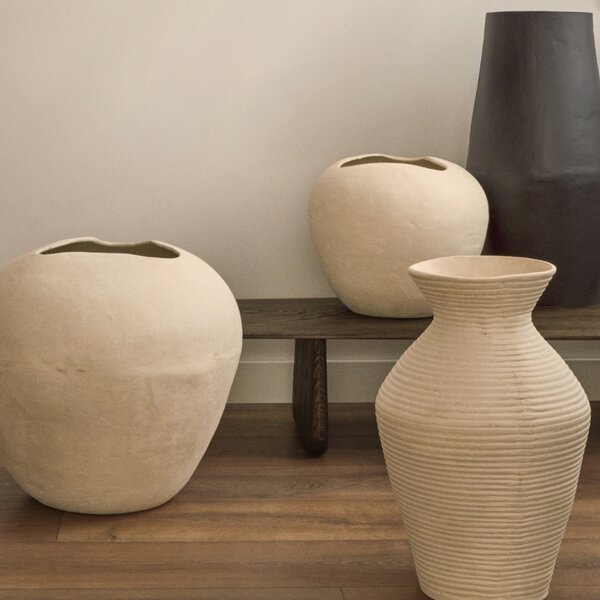 Kave Home Bílá váza Pria 51 cm