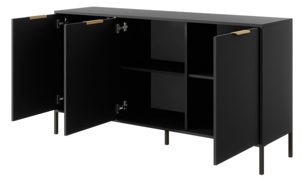 Skříňka Lyran 3D (antracit + zlatá). Akce -21%