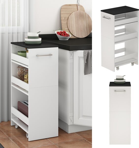 Přesouvání skříň Vicco Rivo Bílá/antracitová 30 x 84.8 cm, Model 51716