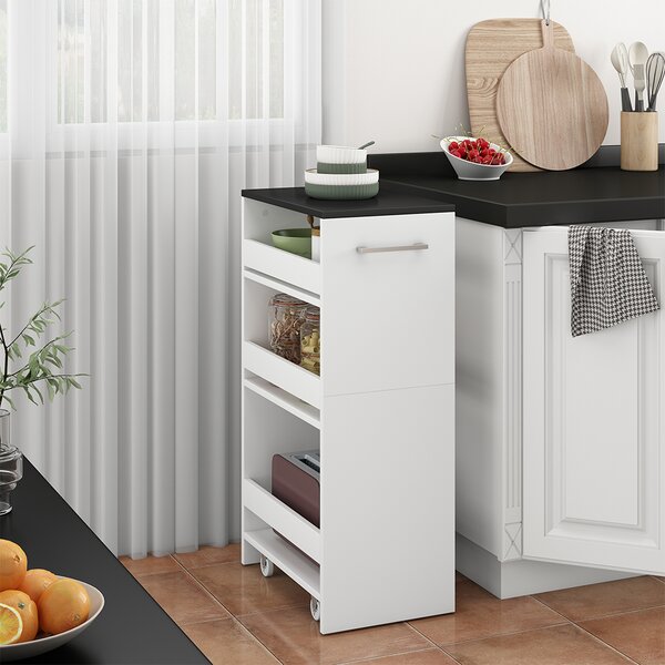 Přesouvání skříň Vicco Rivo Bílá/antracitová 30 x 84.8 cm, Model 51716