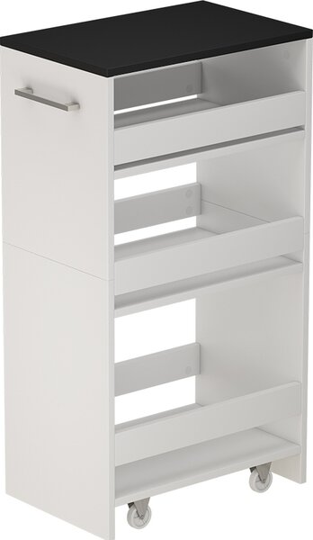 Přesouvání skříň Vicco Rivo Bílá/antracitová 30 x 84.8 cm, Model 51716