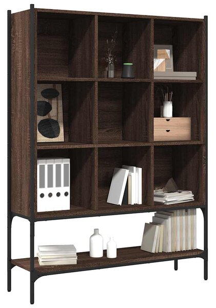 Knihovna hnědý dub 102 x 30 x 141,5 cm kompozitní dřevo 3214333