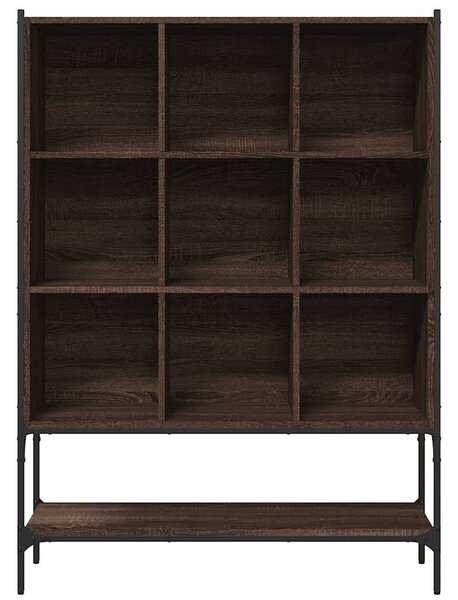 Knihovna hnědý dub 102 x 30 x 141,5 cm kompozitní dřevo 3214333