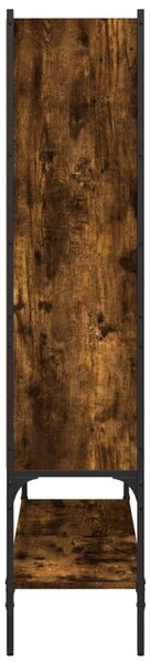 Knihovna kouřový dub 102 x 30 x 141,5 cm kompozitní dřevo 3214331