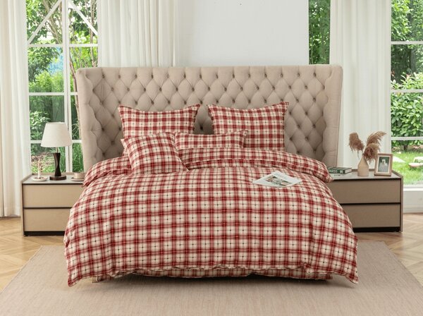 Povlečení z mikrovlákna TARTAN HEART barevné Rozměr povlečení: 70 x 90 cm | 140 x 200 cm