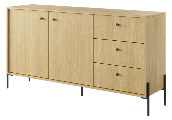 Komoda Scandia 2D3S (dub scandi + jedlička scandi)