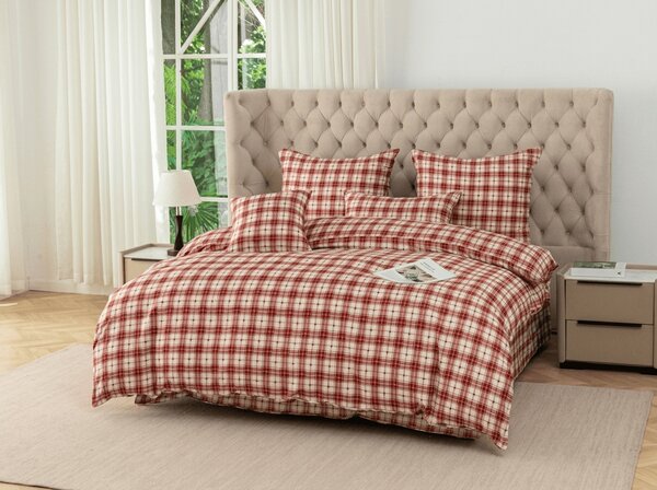 Povlečení z mikrovlákna TARTAN HEART barevné Rozměr povlečení: 70 x 90 cm | 140 x 200 cm